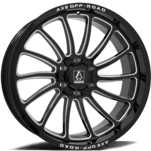 8x180 Axe Chronus 24x12 Black Milled