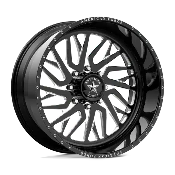 8x170 American Force Nova SS 22x12 Black Milled - Image 4