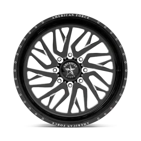 8x170 American Force Nova SS 22x12 Black Milled - Image 2