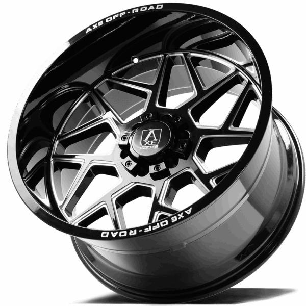 6x5.5/135 Axe Nemesis 26x12 Black Milled - Image 4
