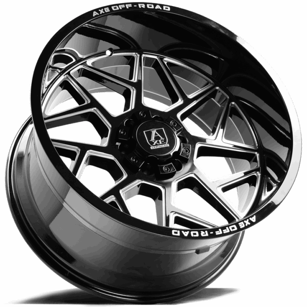 6x5.5/135 Axe Nemesis 26x12 Black Milled - Image 3