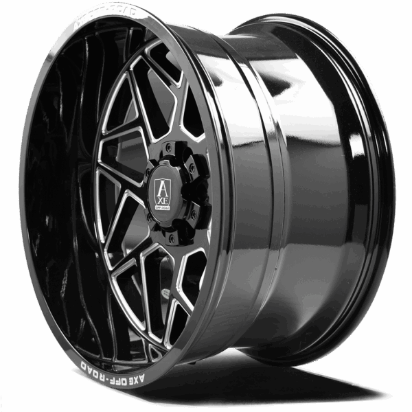 6x5.5/135 Axe Nemesis 26x12 Black Milled - Image 5
