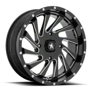MSA Offroad M46 Blade 4x156 18x7 Black Milled