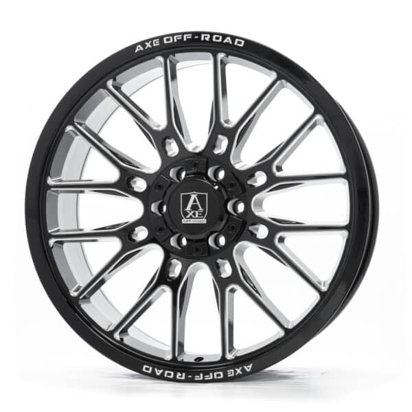 5x5.5/127 Axe Atlas 22x12 Black Milled - Image 4