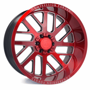 8x180 Axe AX2.2 22x10 Candy Red Milled