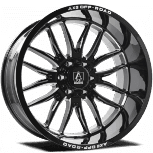 8x6.5 Axe Hades 24x12 Black Milled