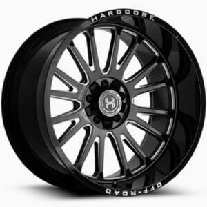8x170 Hardcore Hc108 22x12 Gloss Black Milled